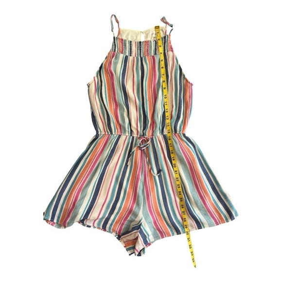 The Nines Multi Color Stripe Romper Size M Women NWOT - Picture 8 of 11